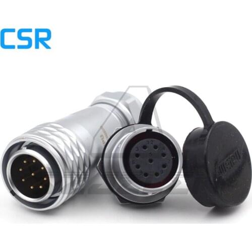WEIPU SF20, 9pin Waterproof Panel Mount Circular connector, IP67 Power wire connector plug socket