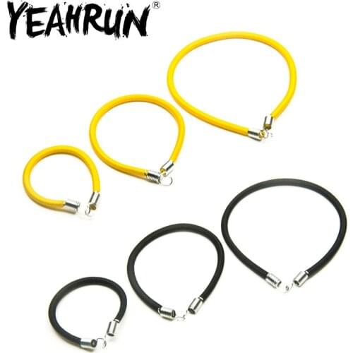 YEAHRUN 10/15/20mm Mini Roof Luggage Rack Bungee Cord with Hook for Axial SCX10 D90 Tamiya CC01 TRX-4 1/10 RC Crawler Truck Car