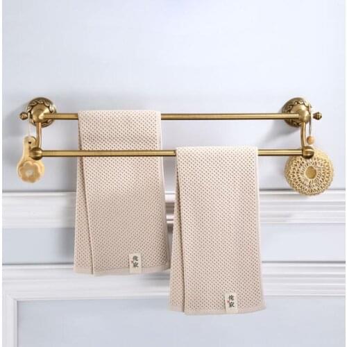 Towel bathroom golden Storage Towel Rack Stainless Steel Bathroom Accessories Set