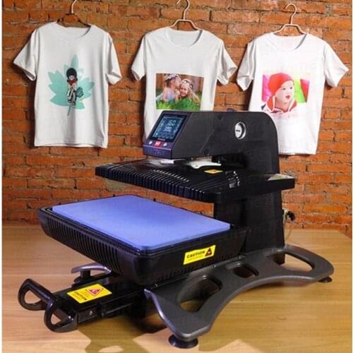 2019 ST-420 Sunmeta Auto-Pneumatic 3D Sublimation Press Machine , newest T-shirt printing heat press machine 26*38cm,220V NE