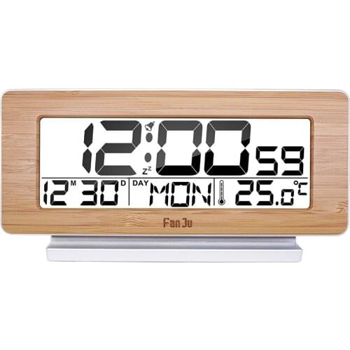 2020 Original Digital Alarm Clock LED Electronic 12H/24H Alarm And Snooze Function Thermometer Backlight Desktop Table Clocks