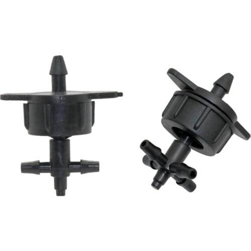 Drip irrigation 3-way, 5-way Hose Splitters with 2L/4L/8L Flow Pressure Compensating Drippers Agriculture tools 5 Sets