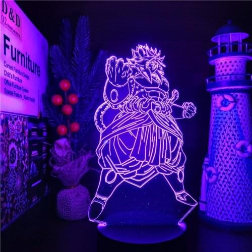 Dragon Ball Z Broli Anime Lamp 3D Night Lights Broly Table Desk Led DBZ Super Saiyan Lighting Xmas Gift Lampara Color Changing