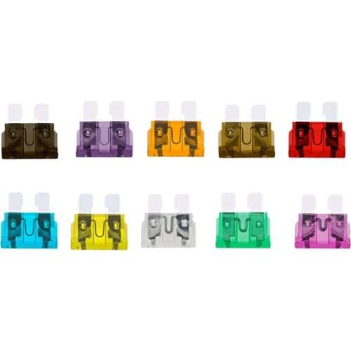 100pcs Car fuse Box Standard Medium Fuse Blade Fuse Box Auto Fuse Car 2A 3A 5A 7