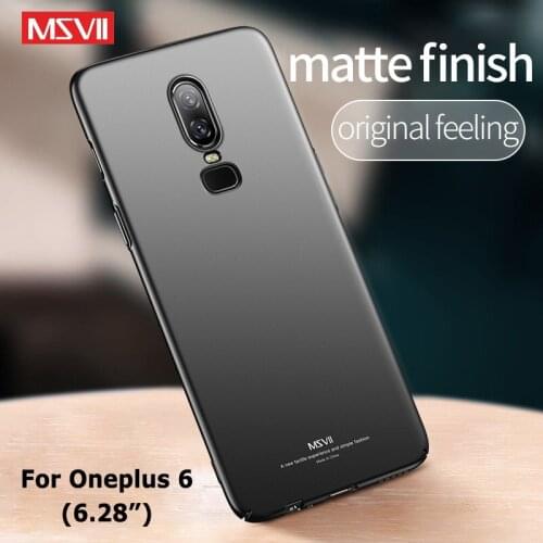 Oneplus 6 Case Cover Msvii Slim Frosted Coque For One Plus 6 T Case OnePlus 6T Hard PC Cover For OnePlus6 One Plus 6T Six Cases