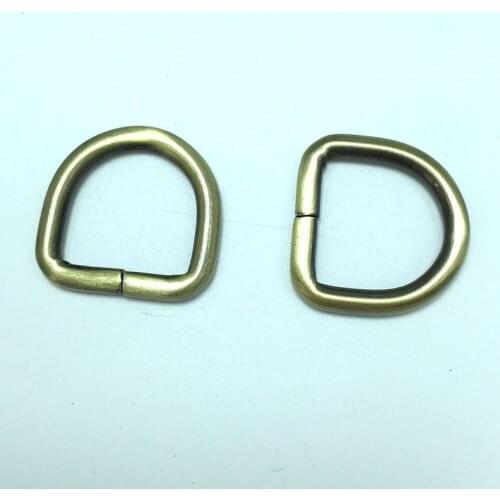 3/4 Inch D Rings, Antique Bronze Finish, 70 Pieces, Purse Handbag Bag Making Hardware Supplies, .75 Inch, 3/4"