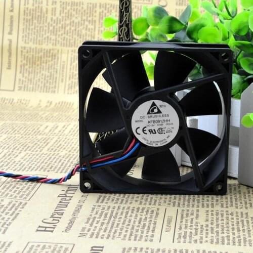 FOR DELTA 9225 fan 92*92*25 AFB0912HH 12V 0.4A bearing fan