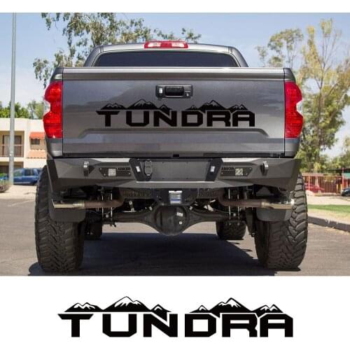 For Toyota Tundra Pickup Rear Tail Sticker Truck Graphics Tailgate Mountain Decor Decal Vinyl Film Cover Auto Tuning Accessories