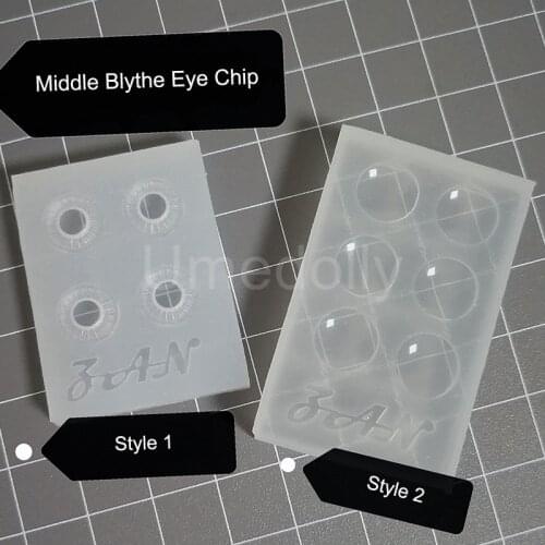 1PCS Silicone Middle Blyth Eye Chip Mold Flat Eyechip Mold Makeup DIY Accessories