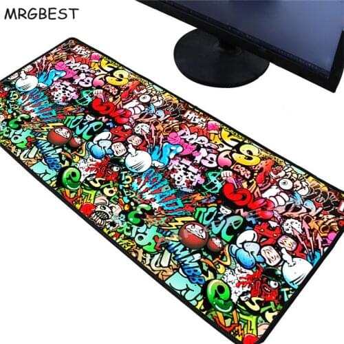 MRGBEST Large Gaming Anime Gamer Old World Map Computer Mousepad Anti-slip Natural Rubber Mouse Mat Xl Xxl 900x400mm Csgo