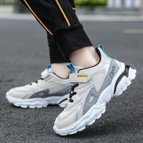 Fashion Sneakers for Kids Boys 2021 Girls Boys School Running Shoes Breathable Kids Sport Shoes Tenis Winter Lace Up 5-12 Years