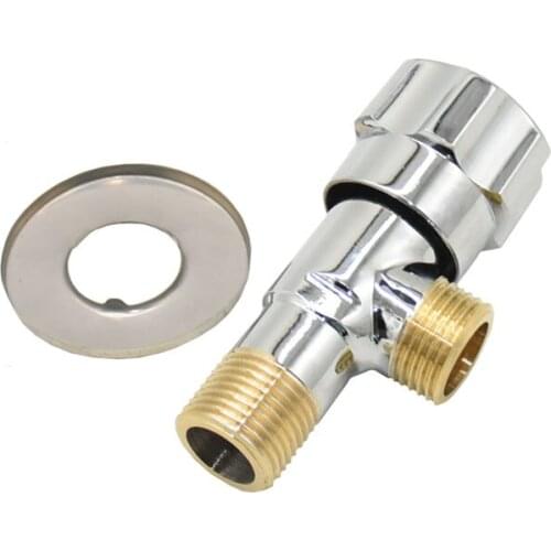 Brass male 1/2" hose water tap Connector 2-way Irrigation valve Bathroom kitchen hose Threaded connector 1pcs