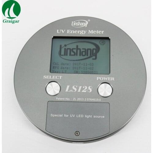 LS128 Smart UV Energy Meter with a Large LCD to Display the Temperature and Irradiance Curve Directly