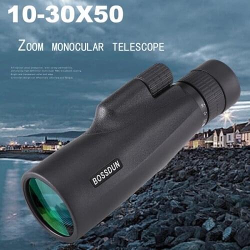 10-30×50 Powerful Monocular Long Range Zoom Pocket Spotting Telescope Eyeglass For Hunting Camping Tourism Children Telescope