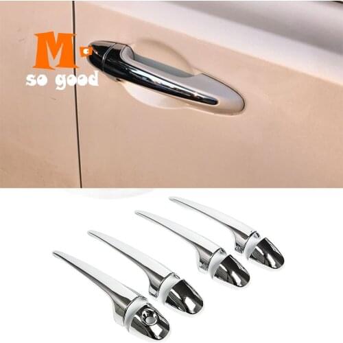 Trim Shell Catch Overlay Garnish Protector for Toyota RAV4 2014 2015 2016 2017 2018 ABS Door Handle Cover Chromium Styling