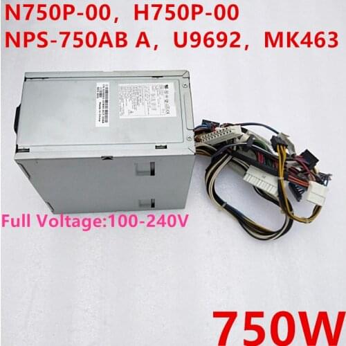 New Original PSU For Dell Precision 1430SC 490 690 750W Power Supply N750P-00 H750P-00 NPS-750AB A U9692 MK463