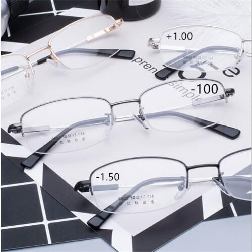 Prescription Glasses Memory Glasses Men Prescription Eyeglasses Optical Frame Myopia Farsighted Progressive Multifocal 50-17-138