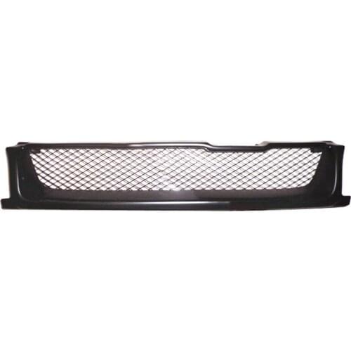 Front Racing Grill Center Bumper Grille For Nissan Infiniti P10 1990-1996 Matt Black/Carbon Fiber