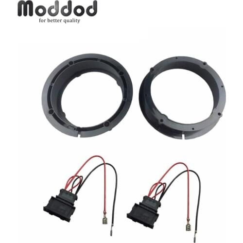 For VW Golf IV Passat Polo Skoda Seat Leon Audi Adapter Rings 165mm 6.5" Kit Spacers Height 40mm Speakers Adaptor