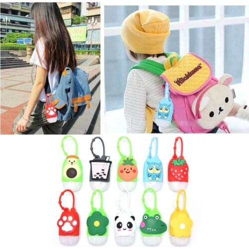 1Pc 30ml Portable Mini Empty Bottle Travel Refillable Bottle Silicone Protective Case Hand Disinfecting Sub Bottle