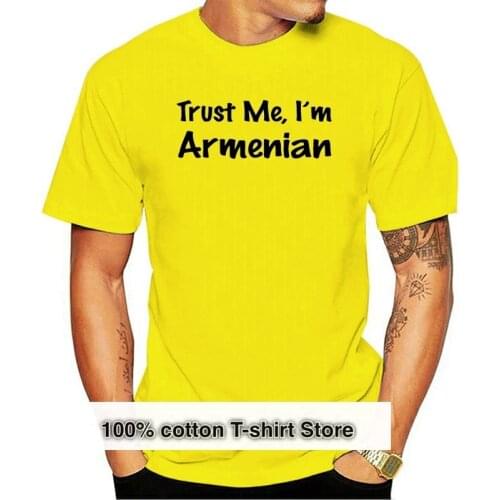 Casual T Shirt Male Pattern Short O-Neck Christmas Mens Trust Me I'm Armenian Armenia Turkey T-Shirt