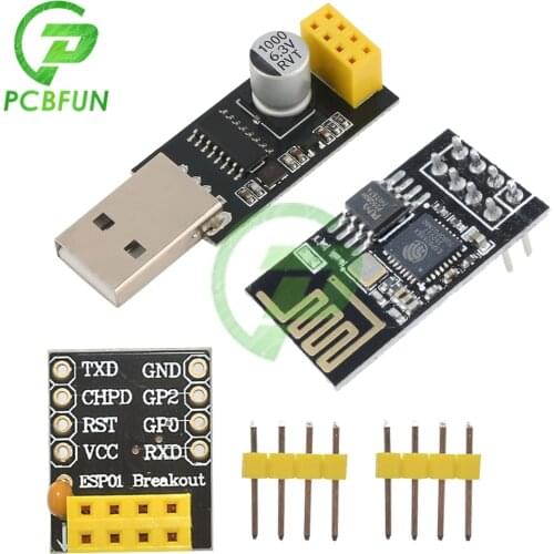 ESP01 Programmer Adapter UART GPIO0 ESP-01 Adapter ESP8266 CH340G USB to ESP8266 Serial Wireless Wifi Development Board Module