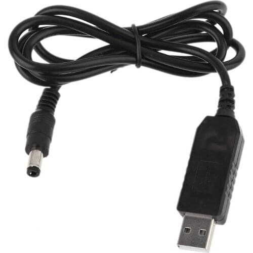 QC3.0 USB to 12V 1.5A 5.5x2.1mm Step Up Line Converter Cable for WiFi Router LED QW