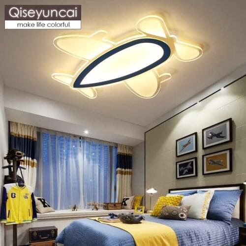 Qiseyuncai Modern minimalist creative acrylic rocket children room ceiling lamp boy girl cartoon led bedroom lamp free shipping