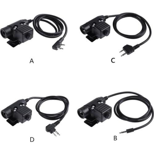 Helmet Headset U94 PTT Hunting Military Airsoft Headset Adapter for kenwood Midland Motorola Mobile Phone