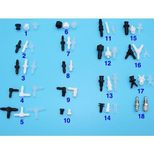 Bojie Tube connectors for indoor&outdoor printer ink tube 20pcs