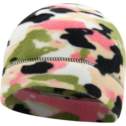 Polar Fleece Fabric Warmth Cap Keep Warm Headwear Skin-friendly Windproof Caps Deepen Fleece Hat Outdoor Cycling Headwear