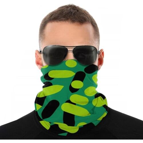 Military Camouflage Magic Scarf Half Face Mask Men Women Halloween Tube Scarf Neck Bandana Protective Headband Outdoor Climbing