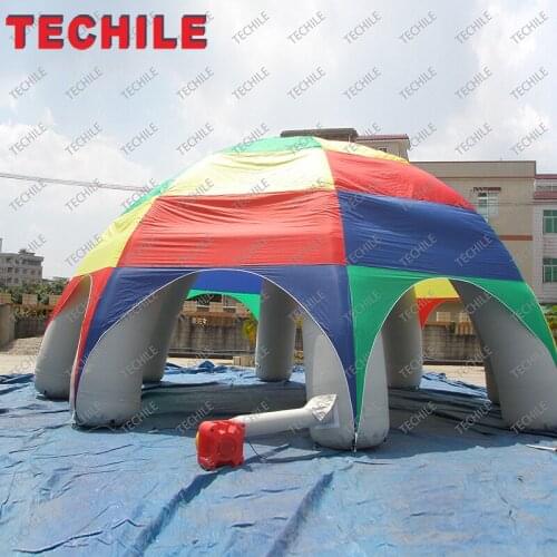 High Quality Durable Inflatable Advertising Tent Blow Up Spider Tent 8MX8M Inflatable Roof Custom Event Tents