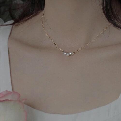 Womens Necklaces Multi Layer Pearl Charm Clavicle Chain Luxury Delicate Classic Female Wedding Neck Choker Jewelry Accessories