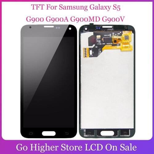 For SAMSUNG Galaxy S5 i9600 G900 G900F G900A LCD Display Digitizer Touch Screen Panel Assembly + Free Tools