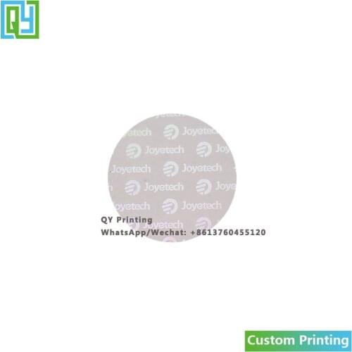 10000pcs 25x25mm Free Shipping Custom Made Hologram Stickers Transparent Holographic Brand Mark Trademark Logo Name