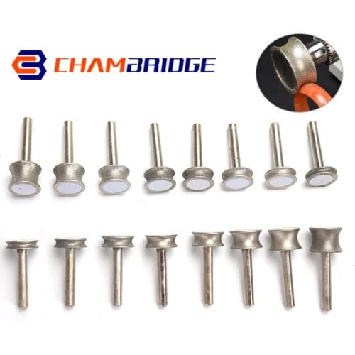 2-12mm Concave Diamond Abrasive Wheel Bracelet Polishing Grinding Wheel for Bracelet Ring Jade Carving Polishing Tool