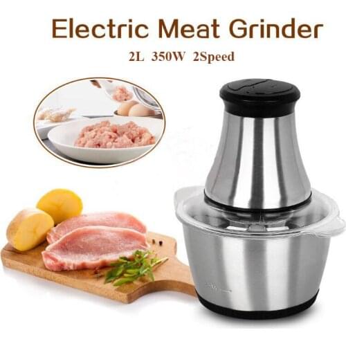 Household electric meat grinder Small stainless steel meat grinder Multifunctional food supplement mixer