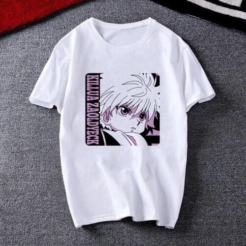 2020 T Shirt Men The Hunters Hunter X Hunter Tshirt Funny Summer Tops Cartoon Killua Zoldyck Hisoka Morow T Shirt Anime HxH Tees