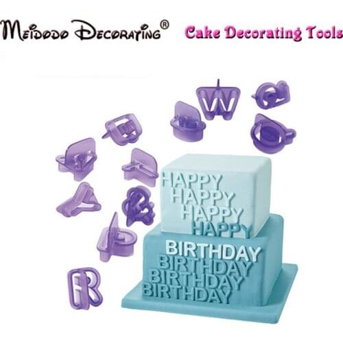 40 Pcs/Lot Alphabet Numbers Mold Cookie Cutter Set,Baking Fondant Biscuit Cutter, Cake Letters Cutter cake decoration tools