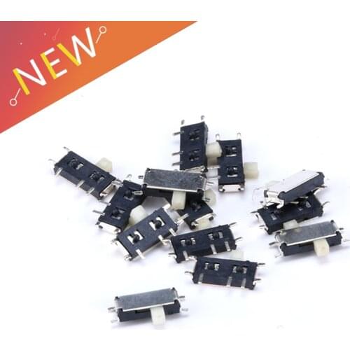 50Pcs/lot Mini 7-Pin On/Off 1P2T SPDT MSK-12C02 SMD Toggle Slide Switch For MP3 MP4 DC 12V 0.1A