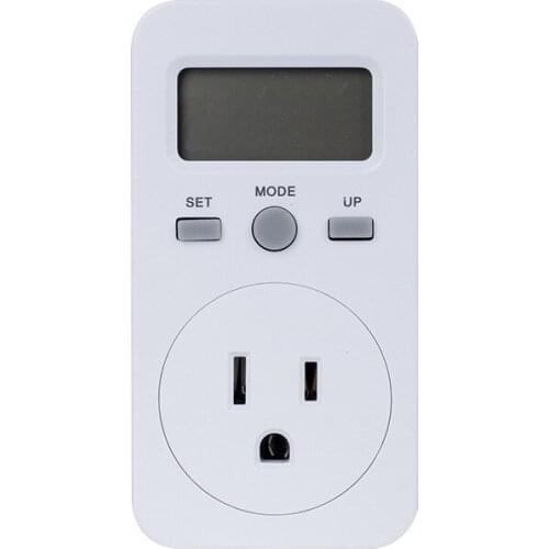 American small-screen power metering socket electric power monitor intelligent charging socket meter