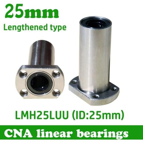 Free shipping LMH25LUU 25mm long type flange linear bearing CNC Linear Bush