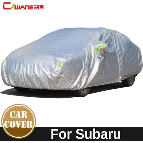 Cawanerl Thicken Car Cover Waterproof Sun Rain Snow Resistant Cover Fit For Subaru Outback Legacy Forester Stella Impreza Levorg