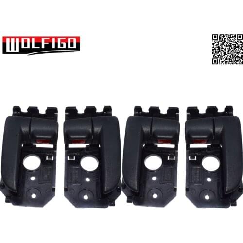 Black Inside Inner Door Handles Front Rear Left Right for Kia Spectra Spectra5 2004 2005 2006 2007 2008 09 826102F000,826202F000