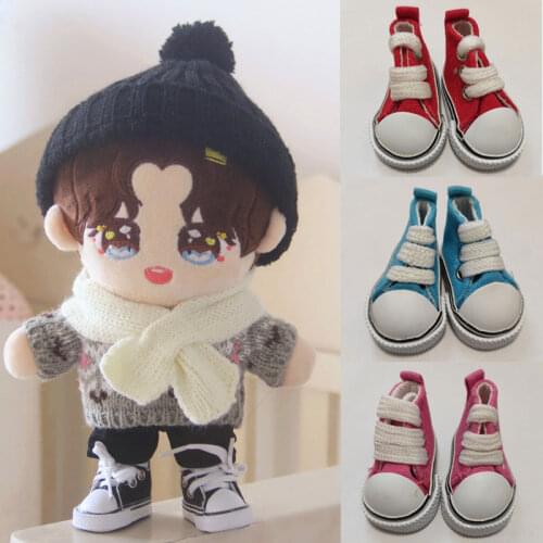 Exo doll 20cm doll shoes canvas shoes 20cm doll accessories cotton doll shoes 5cm long shoes doll Accessories