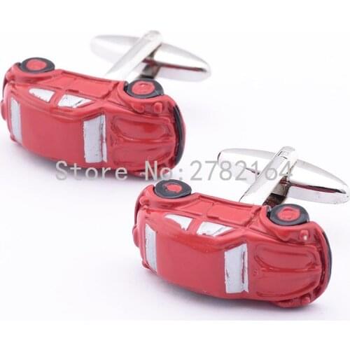 Red automobile modeling spray printing cufflinks shirts cufflinks cuff free shipping