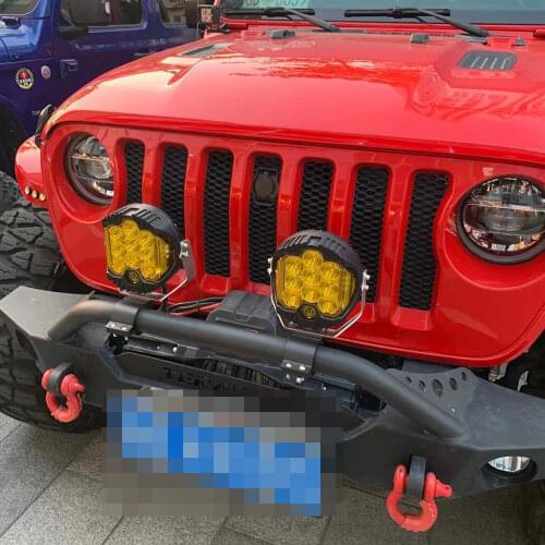 LANTSUN LED6489 7 INCH Yellow LED Off-road Light Spot with Bottom DRL