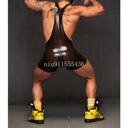 Handmade Latex Catsuit Tight Bodysuit for Men Halloween Costumes for Men