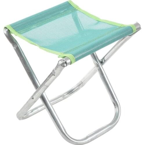 Hot-Portable Aluminum Folding Chair Stool Seat Outdoor Fishing Camping Picnic Padded